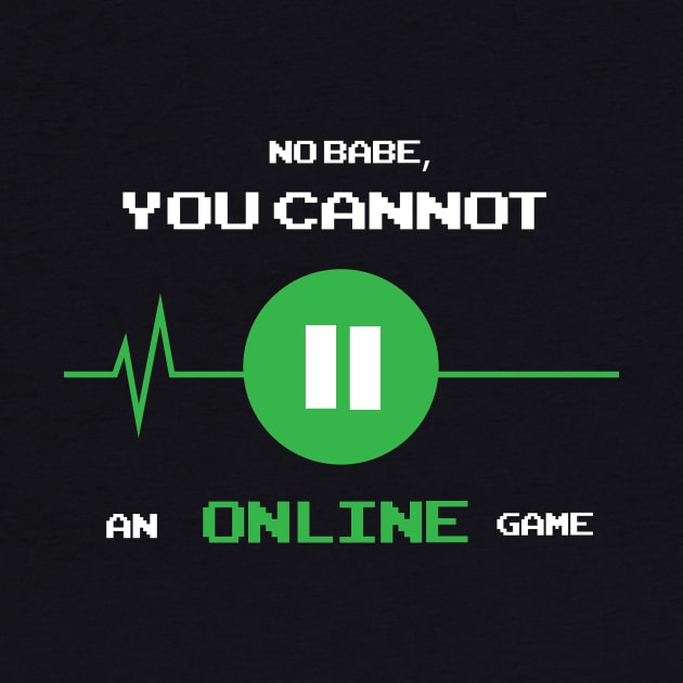 You cannot pause an online game by Rozaimie